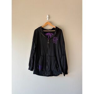 blac label angel skeleton zip up hoodie jacket